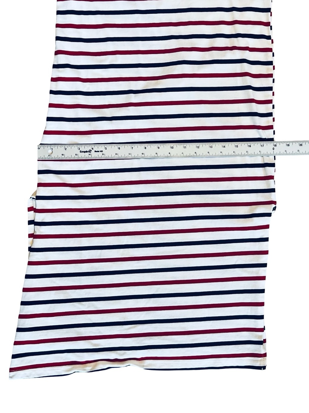 Pomander Place Tuckernuck Women’s Sz S Red Blue White Stripe Midi Dress Cotton - Picture 5 of 11